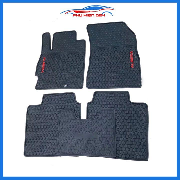 Thảm lót sàn cao su cho xe Nissan Almera 2020-2021-2022-2023 mẫu mới hàng chuẩn theo xe chịu lực tốt