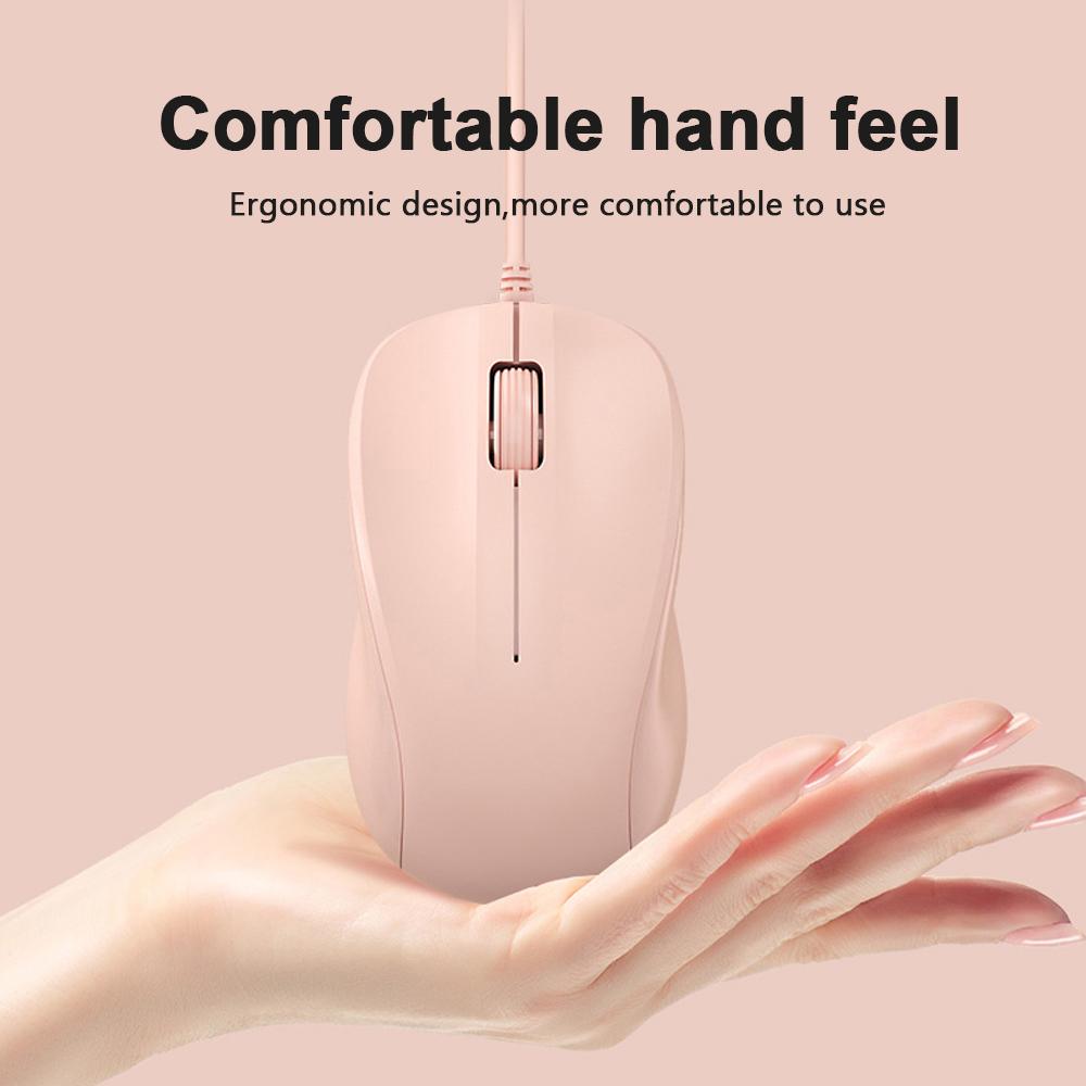 Chuột Chơi Game Có dây Mouse Game Mause Ergonomic 3 Phím Chuột Dành Cho HP Laptop Máy Tính Xách Tay MÁY TÍNH Game Thủ Chuột Hồng Cô Gái Người Phụ Nữ magic Mouse