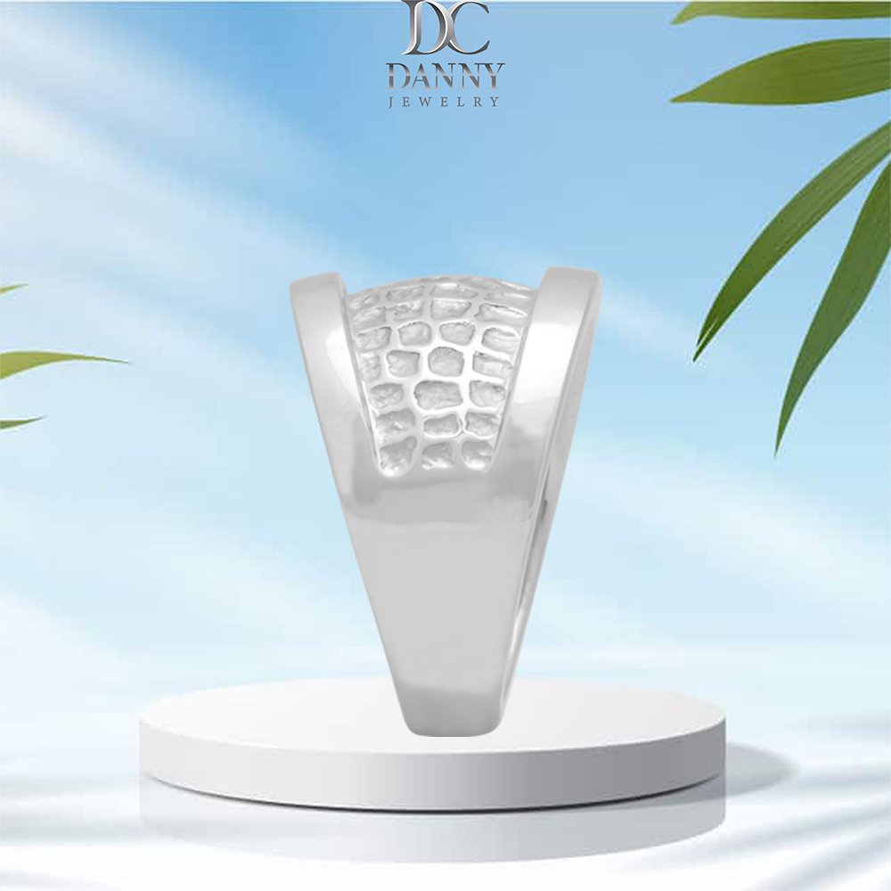 Nhẫn Unisex Danny Jewelry Bạc 925 Xi Rhodium "The Rock" LI2G001