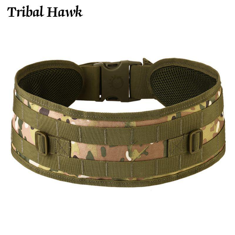 Chiến Thuật Quân Đội Dây Quân Airsoft Molle Mềm Lót Thắt Lưng Nam Săn Đa Sử Dụng Rộng Bụng Phụ Kiện Thiết Bị