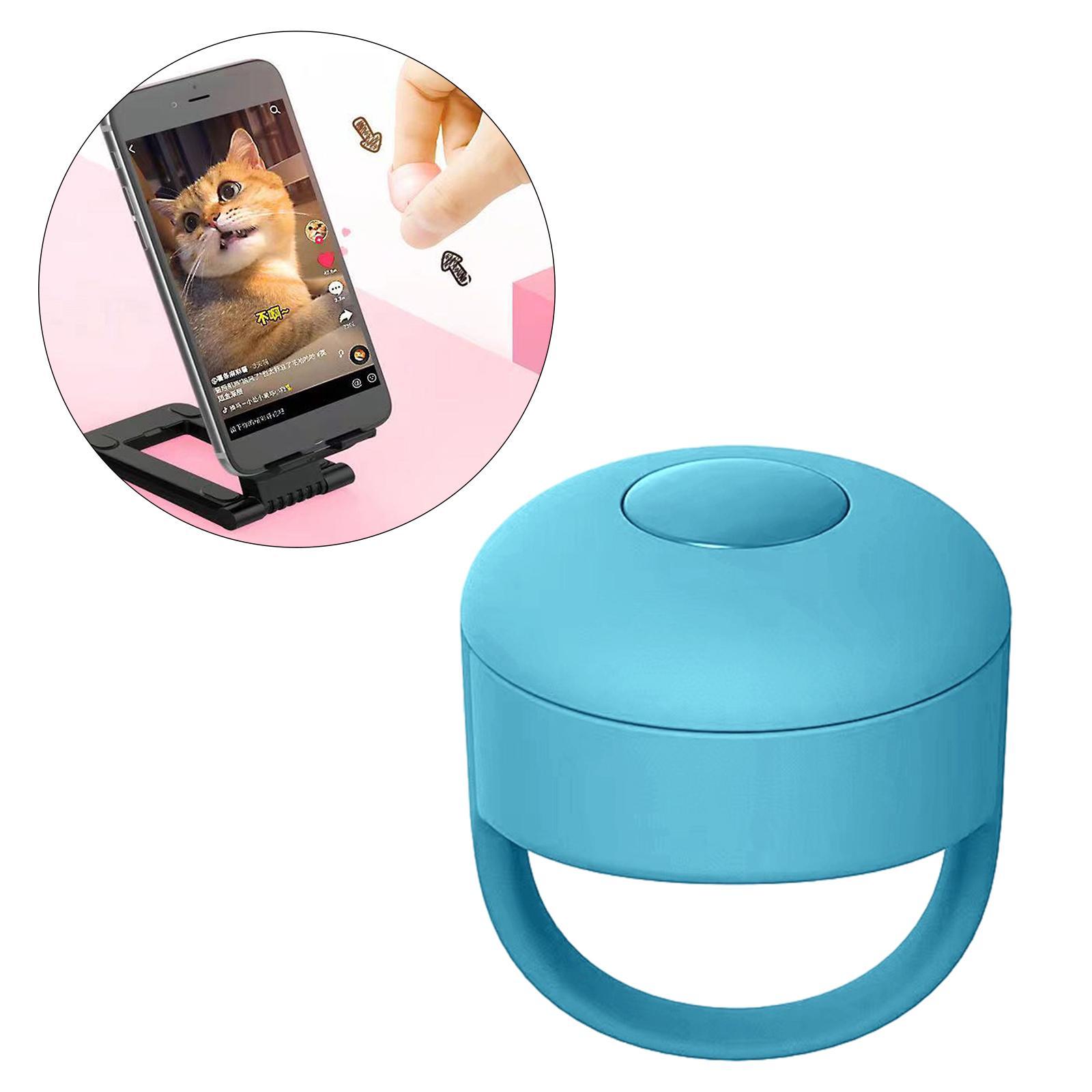 Bluetooth Fingertip Video Controller Page Turner Blue