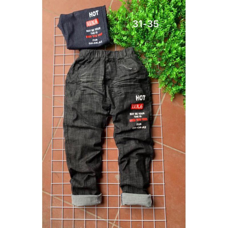 Quầnbò màu đen size 28-40kg chất mềm mịn không phai màu