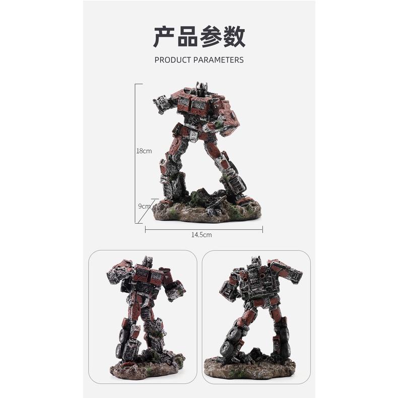 Mô hình rô bốt mẫu 03- trang trí bể cá, terarium-trang trí hồ thủy sinh-bán cạn-phụ kiện cá cảnh-shopleo