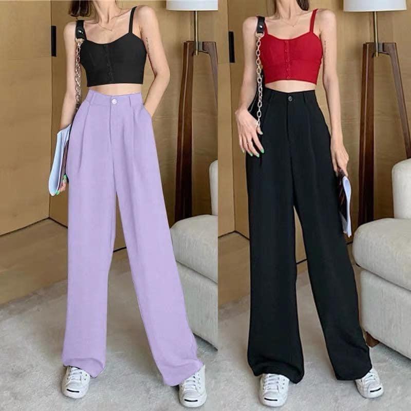 Quần Ống Rộng Culottes, Xuông Dài 100cm