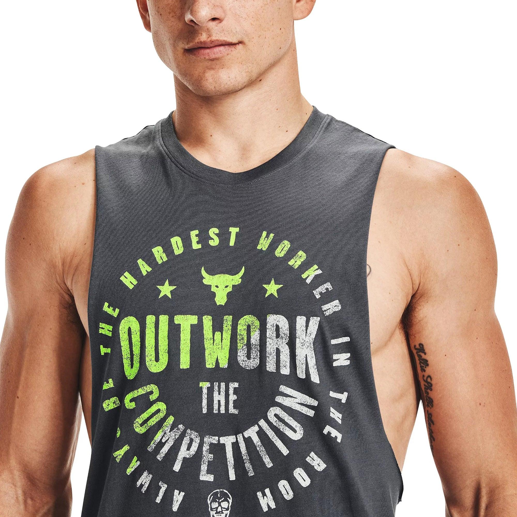 Áo ba lỗ thể thao nam Under Armour Graphic Project Rock Outwork - 1363556-012
