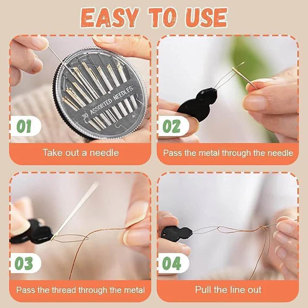Portable Compact Sewing Kit Case Buttons Hand Kits for Travel Home