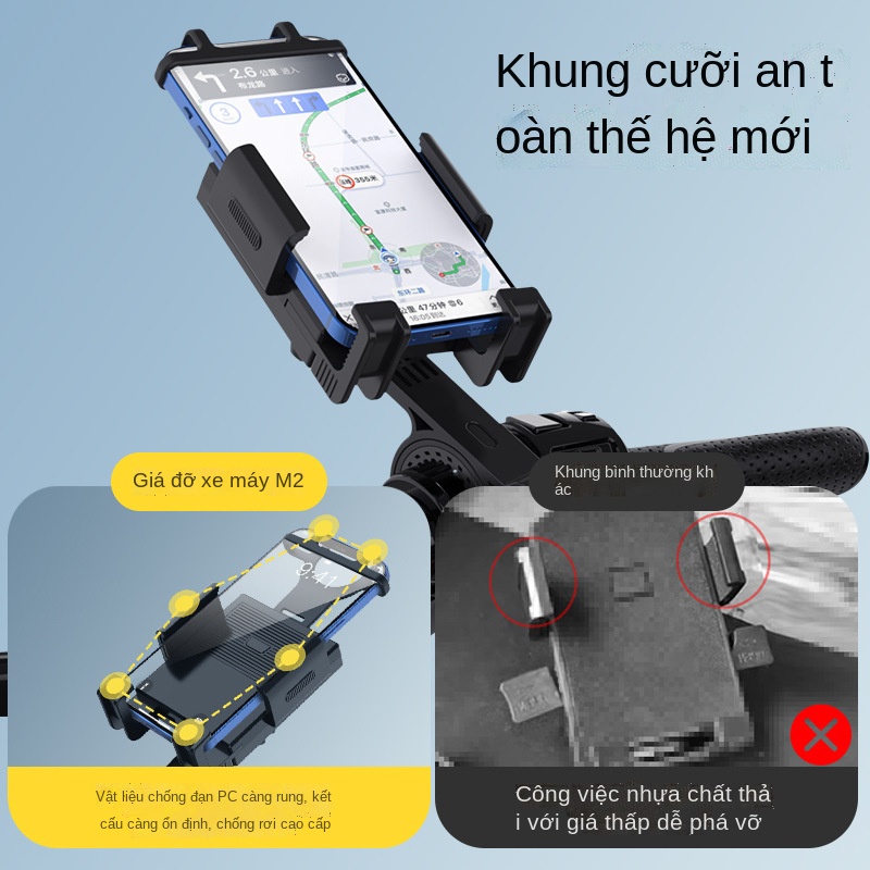 Giá đỡ điện thoại định vị xe máy chống va đập