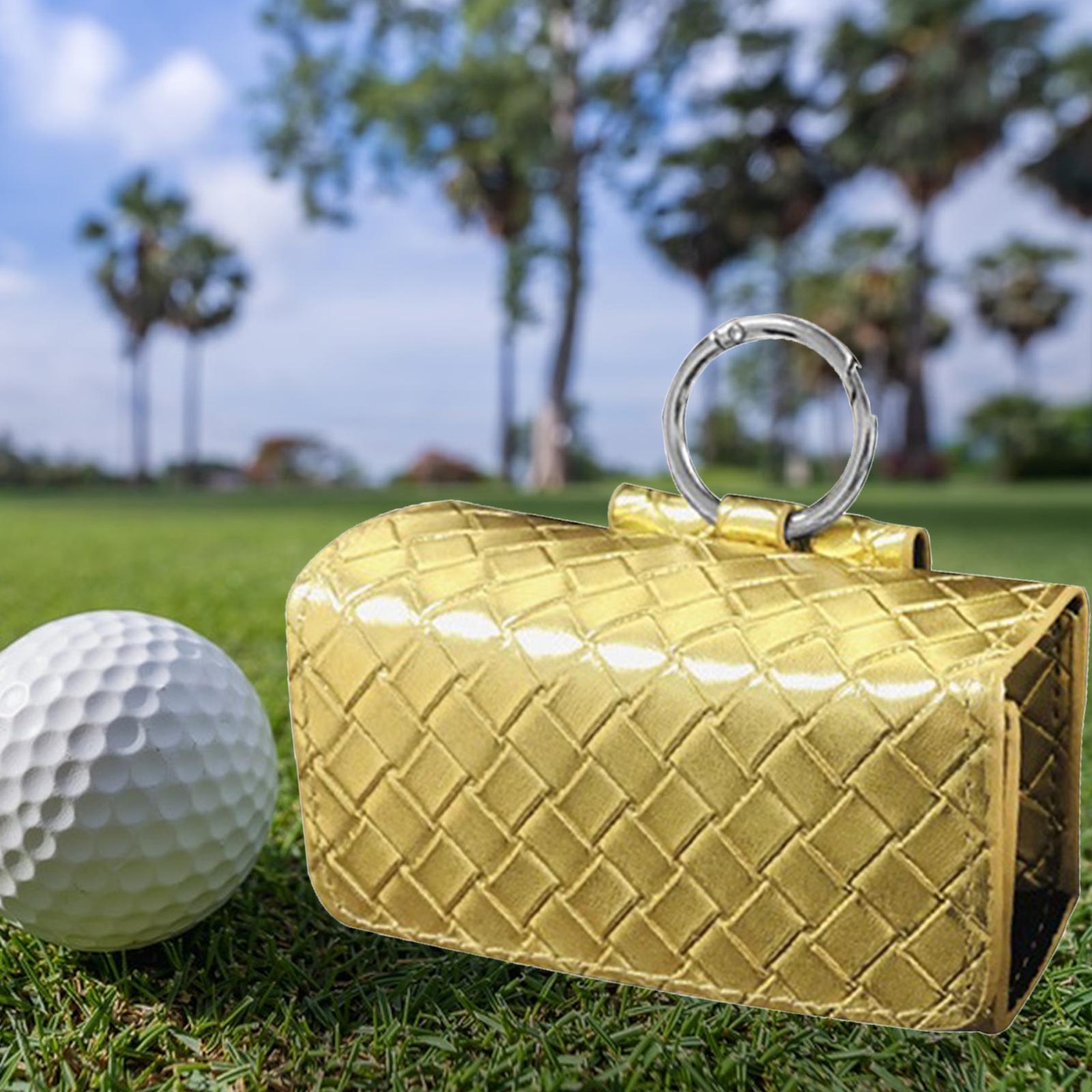 Golf Ball carrying bag Golf Ball Holder Pouch with Hook Portable Golf Ball Storage for 2 Golf Balls