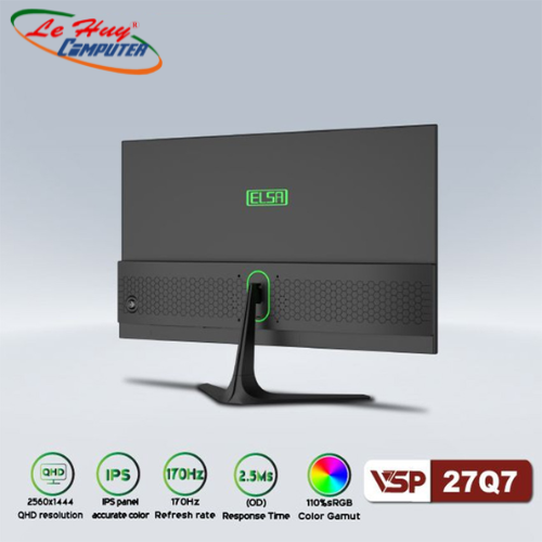 Màn hình Gaming VSP ELSA 27Q7 (27 inch/QHD/IPS/170Hz/2.5ms) Hàng Chính Hãng