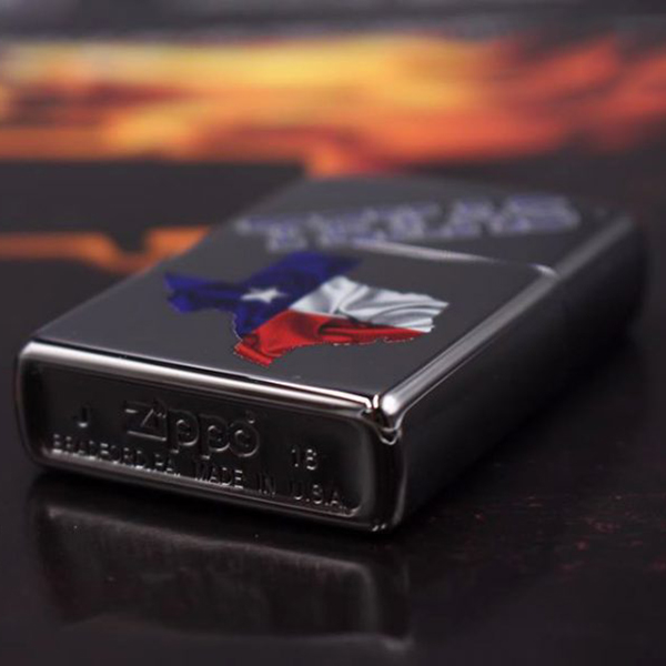 Bật Lửa Zippo 250 Texas Flag Map