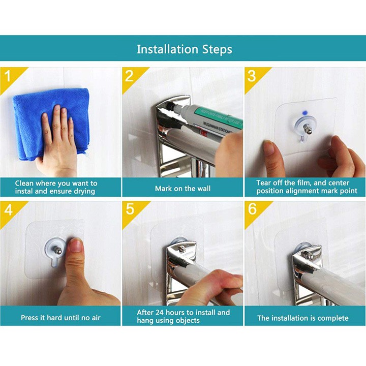 Kệ treo đồ nhà tắm 3 tầng bằng inox dán tường tiện lợi