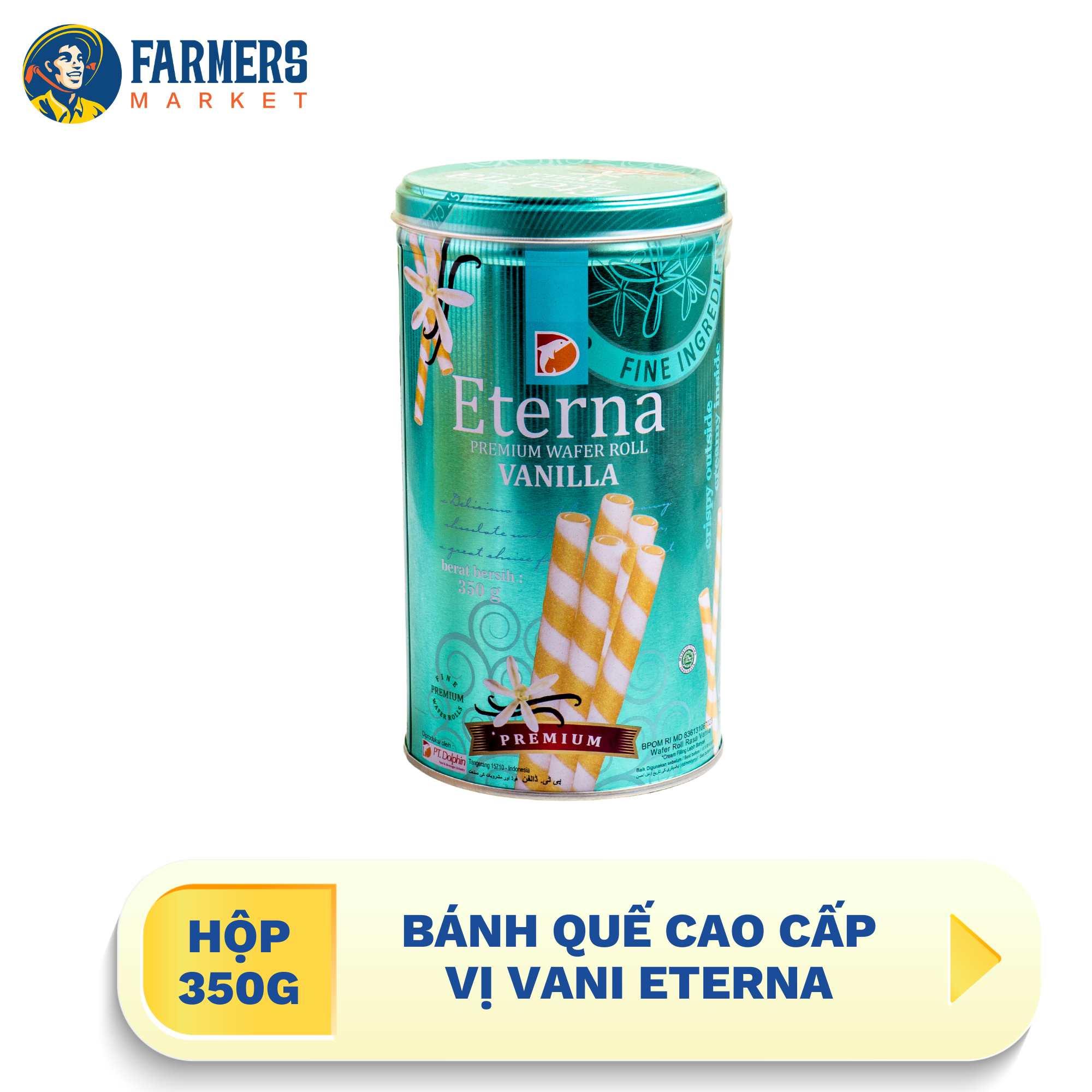 Bánh quế cao cấp vị vani Eterna 350 g