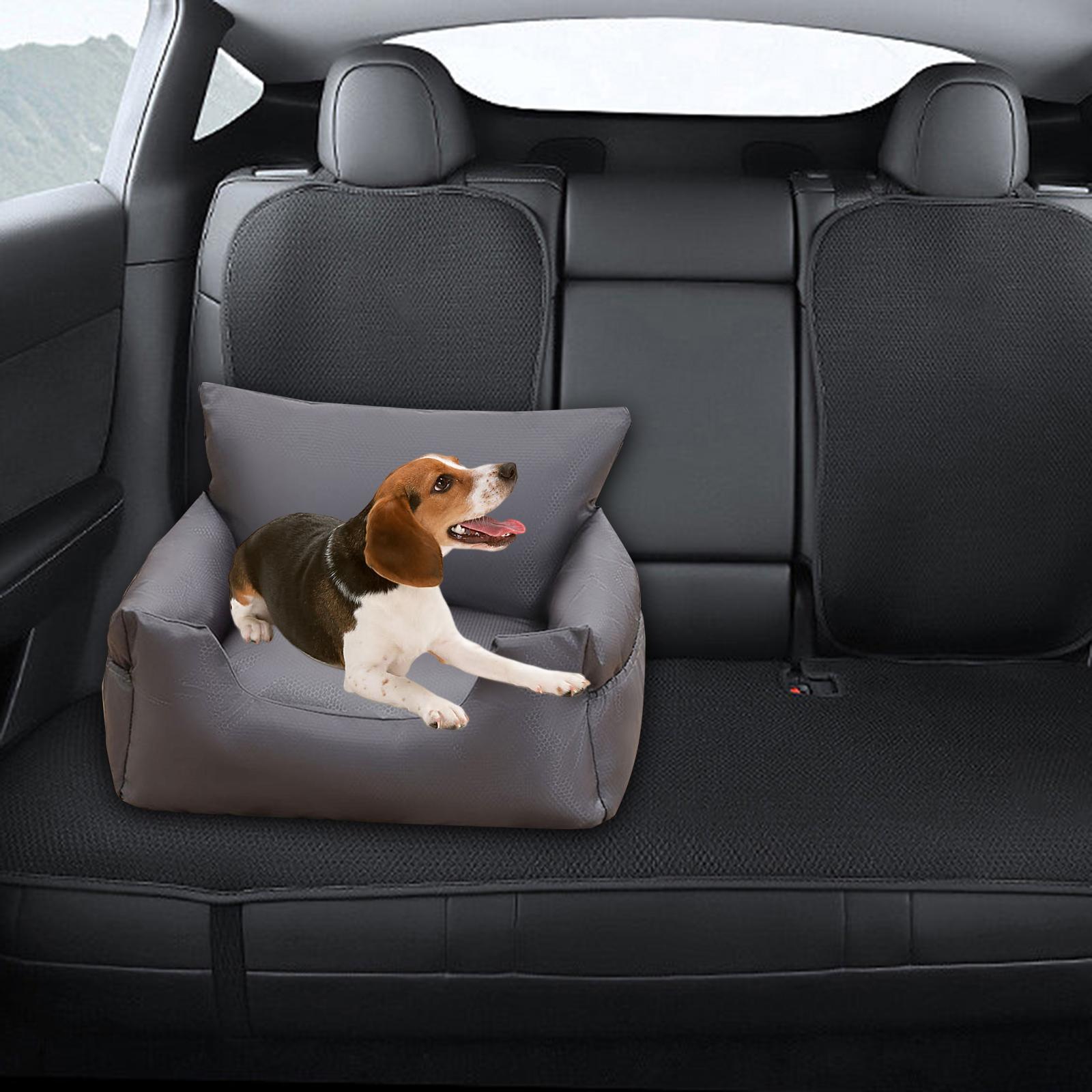 Car Pet Dog Bed Small Dogs Seat Adjustable Buckle Pet Carrier Multifunctional Comfortable Sleeping Surface Detachable Scratch Resistant