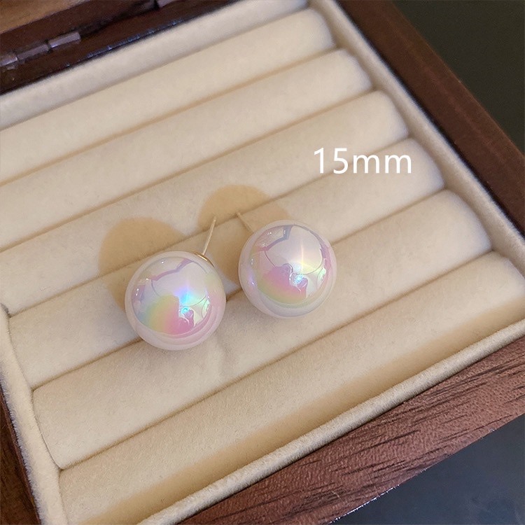 Khuyên tai ngọc trai nhân tạo lấp lánh nhiều size bông tai nữ sát tai sang trọng kiểu hàn quốc
