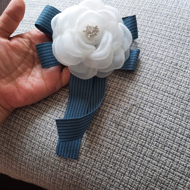 Nơ cài áo bông hoa handmade