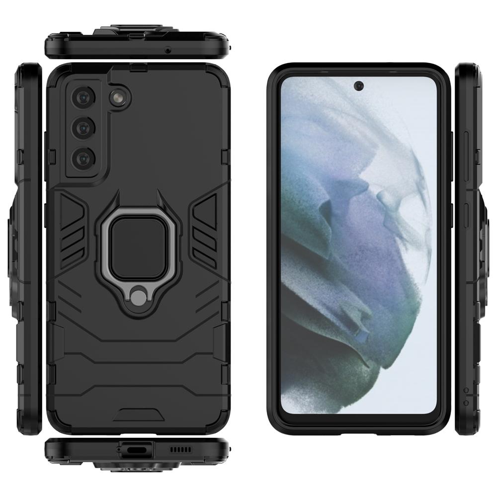 Ốp lưng dành cho Samsung S21 FE 5G chống sốc iron man kèm nhẫn iring Bảo vệ camera và chống xem video tiện lợi