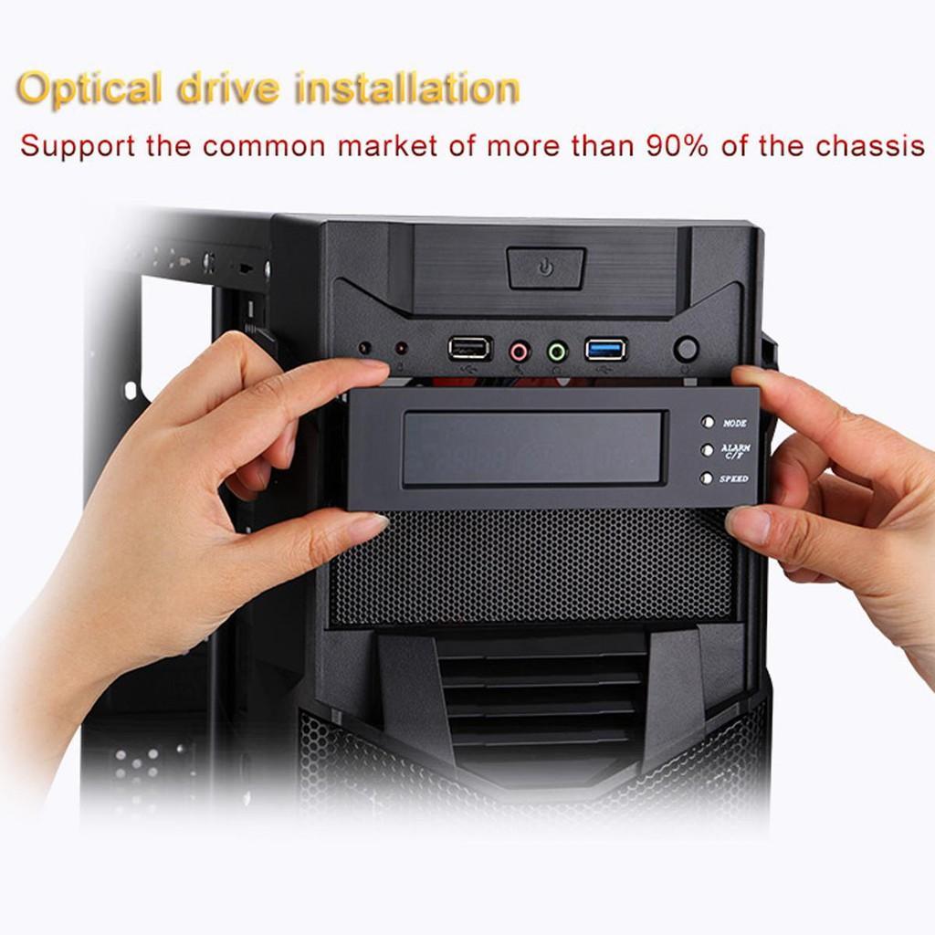 Bảng điều khiển tốc độ quạt tản nhiệt có màn hình LCD 5.25 inch cho CPU