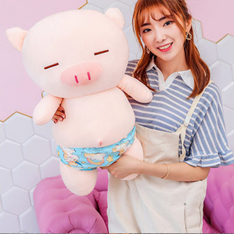 Gấu Bông Heo Mặc Quần Chip Dễ Thương Siêu Bựa, Lợn Mặc Sịp Siêu Cưng Cute (25cm----&gt;70cm) Vải Miniso 4 Chiều Co Giãn Êm Ái Mềm Mại, Hàng Xịn Cao Cấp Loại 1