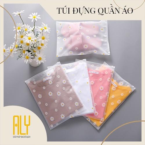 Túi zip lụa mờ, túi zip có khóa kéo đựng quần áo size 30x40 cm chuyên đựng set đồ bộ