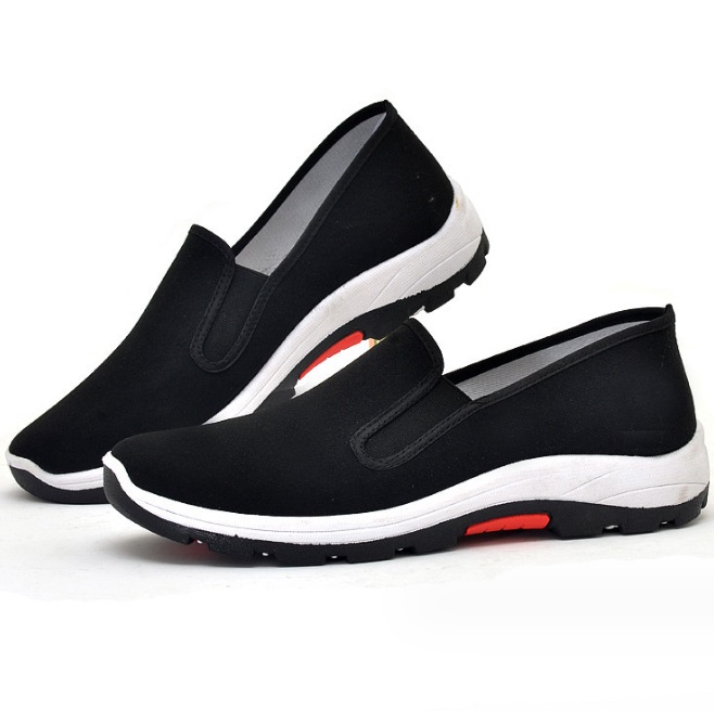 Giày nam slip on vải trơn SM028