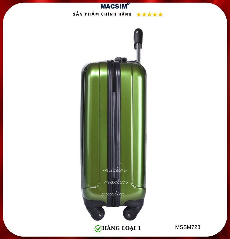 Vali cao cấp Macsim Smooire MSSM723 cỡ 20 inch màu Green - Hàng loại 1