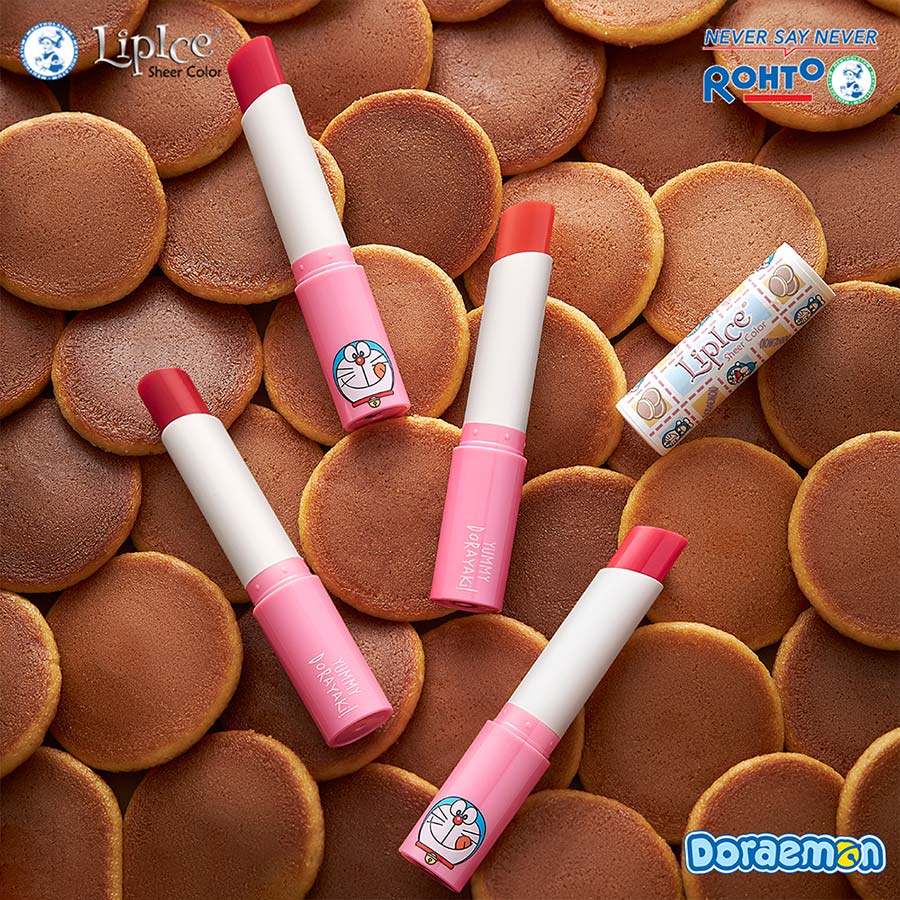 Son Dưỡng Có Màu Tự Nhiên LipIce Sheer Color x Doraemon 2.4g (Phiên Bản Giới Hạn) - Hồng Đào Tươi Tắn