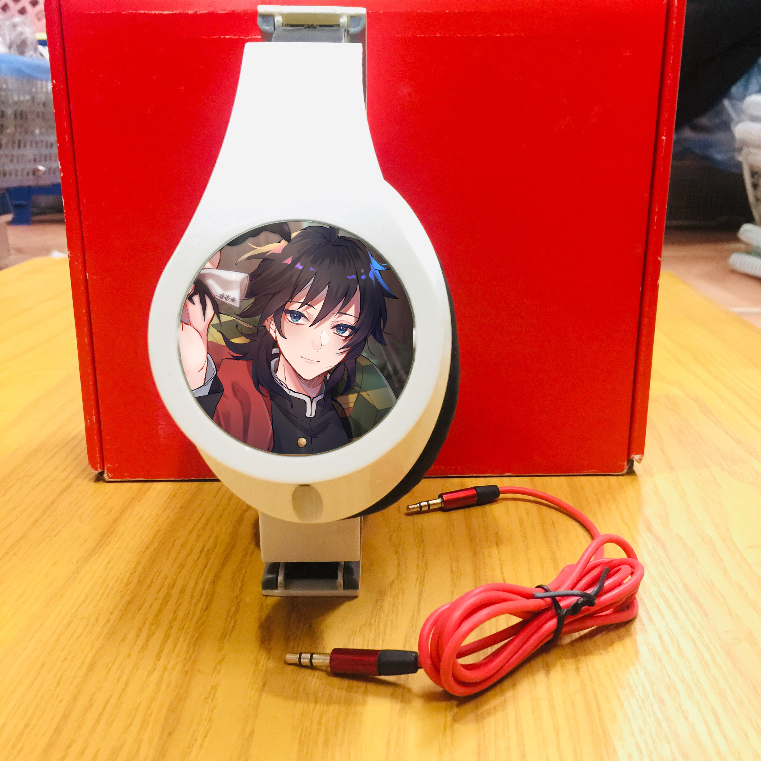 Tai nghe Kimetsu no Yaiba headphone ốp tai mẫu giao ngẫu nhiên