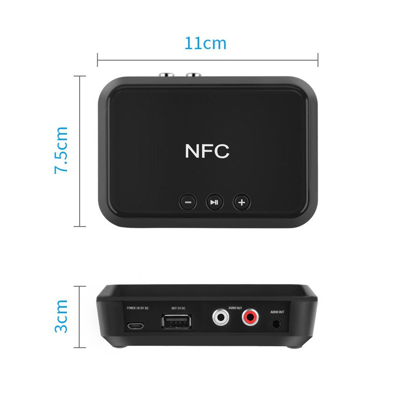 [Tặng ngay] Cốc sạc trị giá 139K - Thiết Bị Nhận Bluetooth Cho Loa Và Amply BL-B10 NFC - Desktop Bluetooth Receiver
