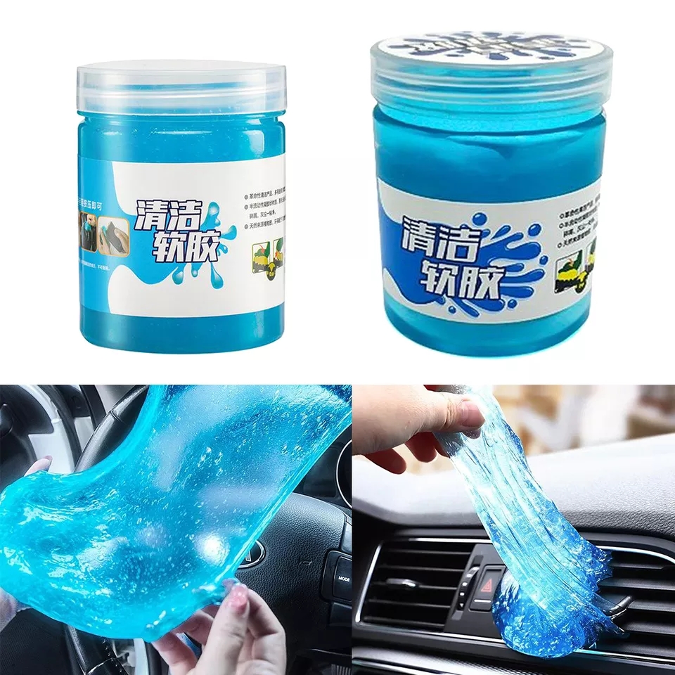 Hộp Gel Cao Su Mềm Làm Sạch Bụi Bẩn Từ Khe Bàn Phím, Ô Tô, Điện Thoại, Máy Ảnh... Hộp Bự 200g