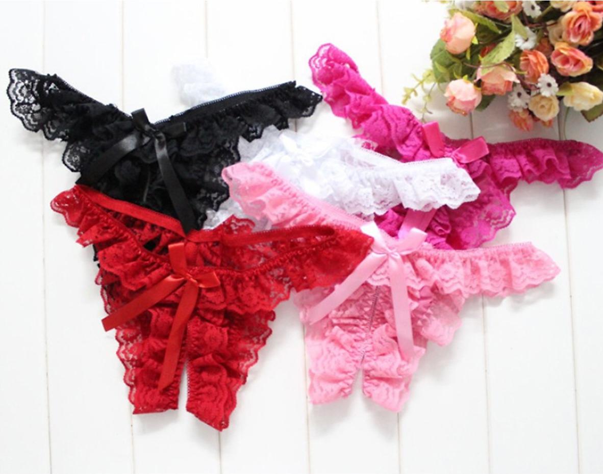 Combo 4 quần lót nữ viền ren lọt khe sexy