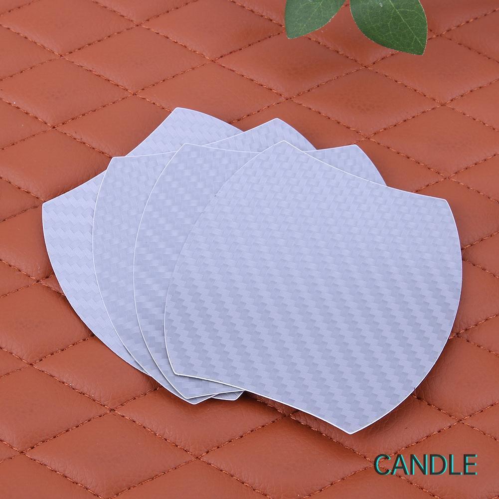 Bộ 4 Miếng Dán Sợi Carbon Chống Trầy Cho Tay Nắm Cửa Xe Hơi