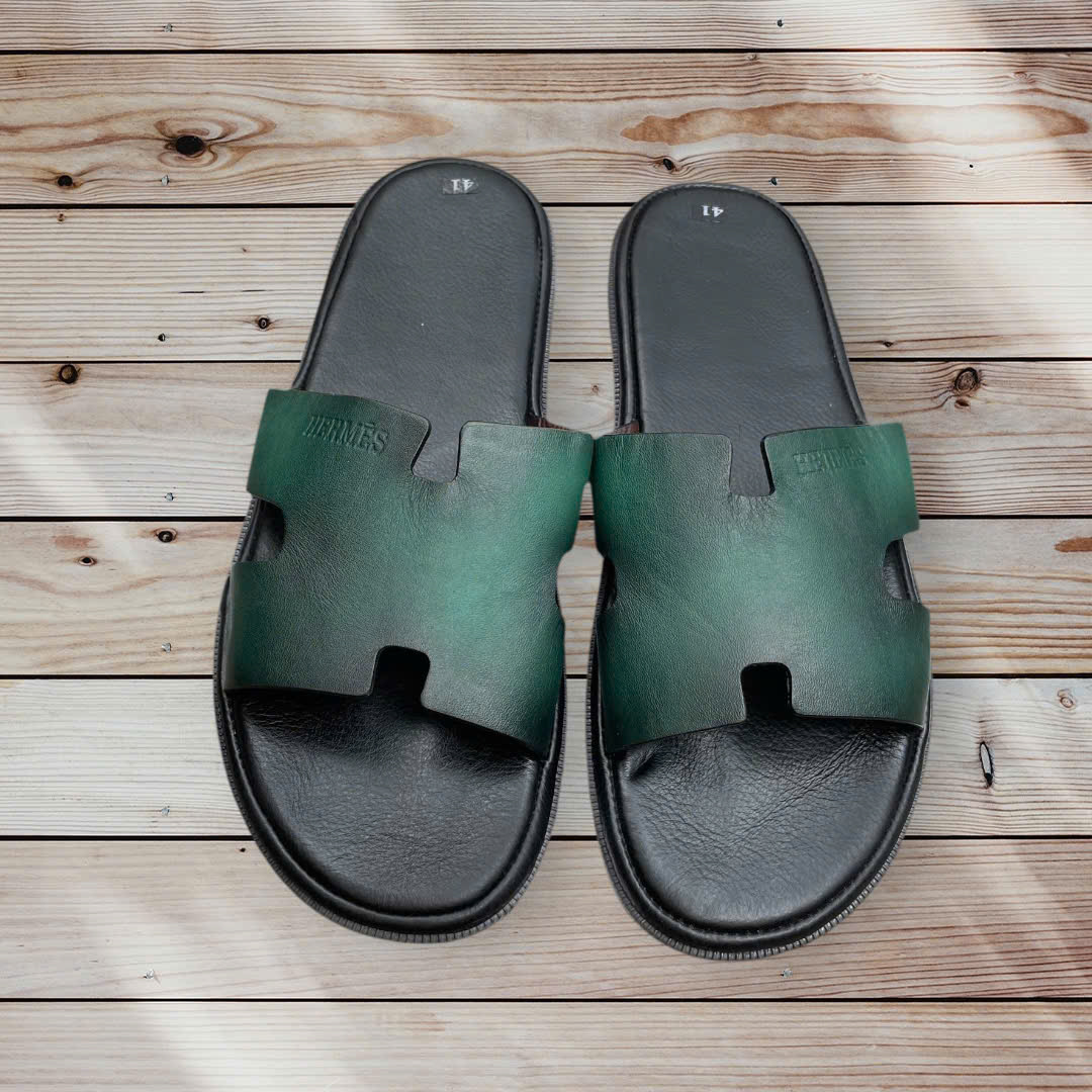 DÉP NAM CHỮ H DA BÒ CAO CẤP VATIS V3