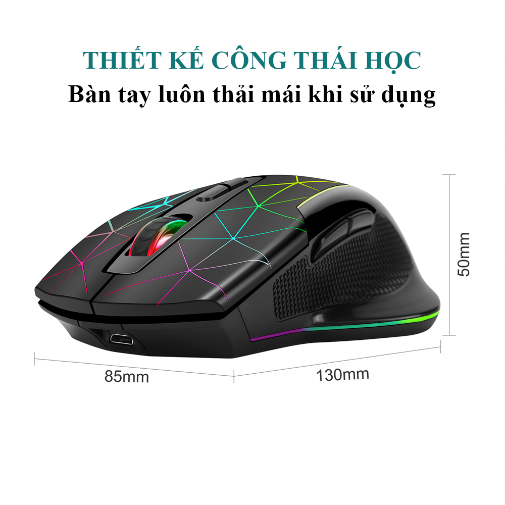 Chuột Không Dây POERMAX M30 Kết Nối Ổn Định, Dùng Được Cho Máy Tính, Laptop, Tivi- Hàng Chính Hãng