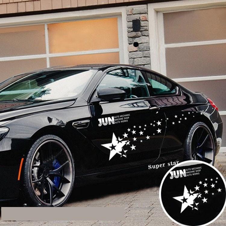 Tem Decal Ngôi Sao Dán Sườn Xe ô Tô Ms-02