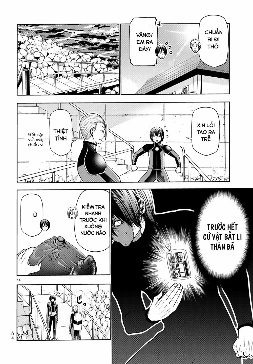 cô gái thích lặn - grand blue chapter 61 14