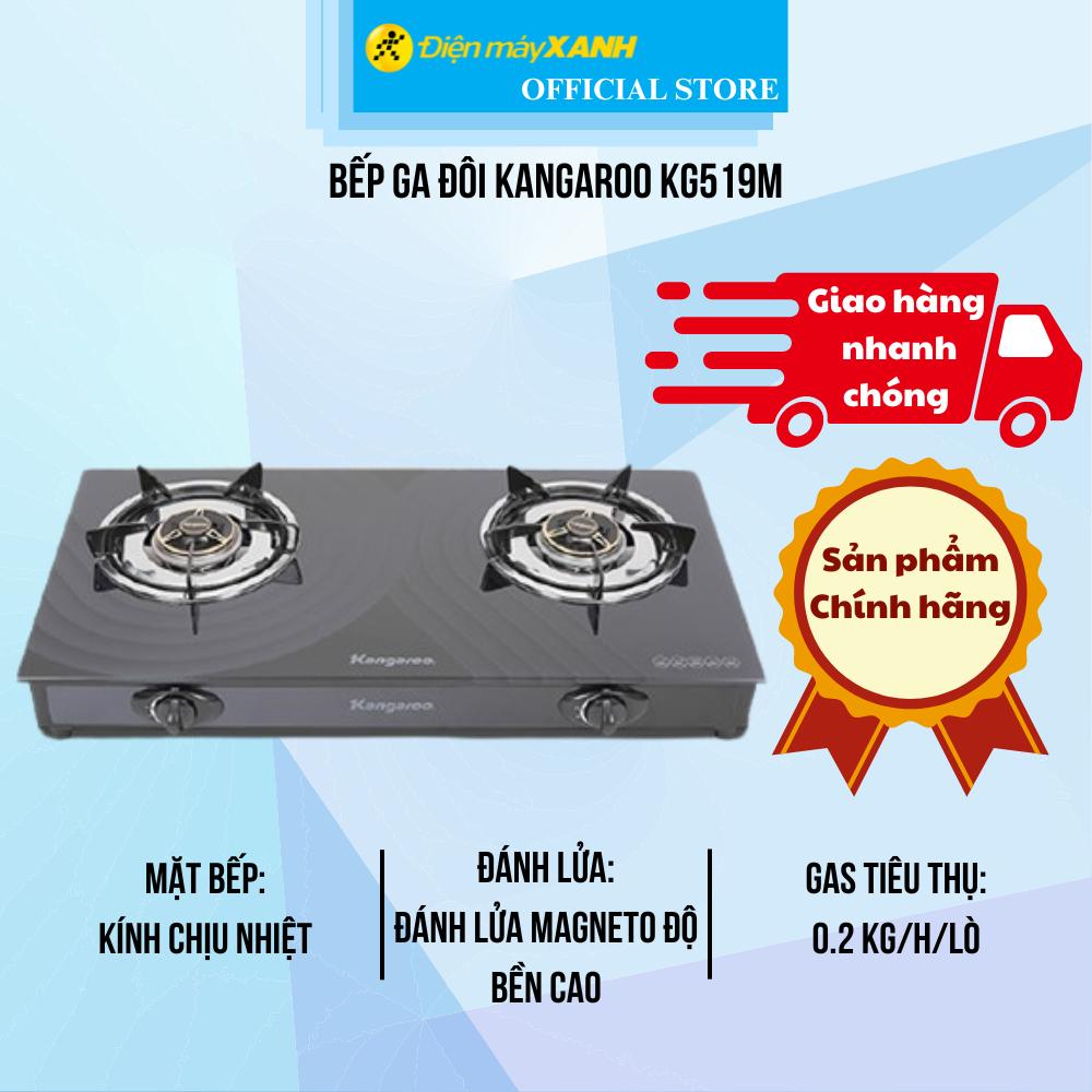 Bếp ga đôi Kangaroo KG519M - Hàng Chính Hãng