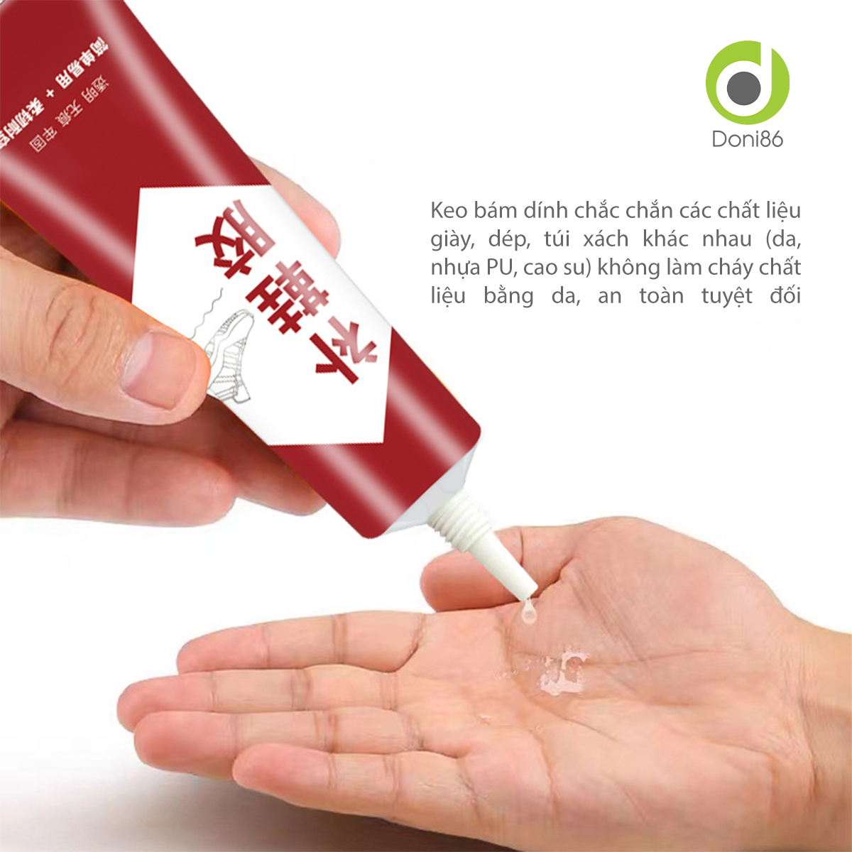 Keo dán giày mùi hương dễ chịu, an toàn cho da tay, sức khỏe, chất keo bền chặt - Doni - DOPK356