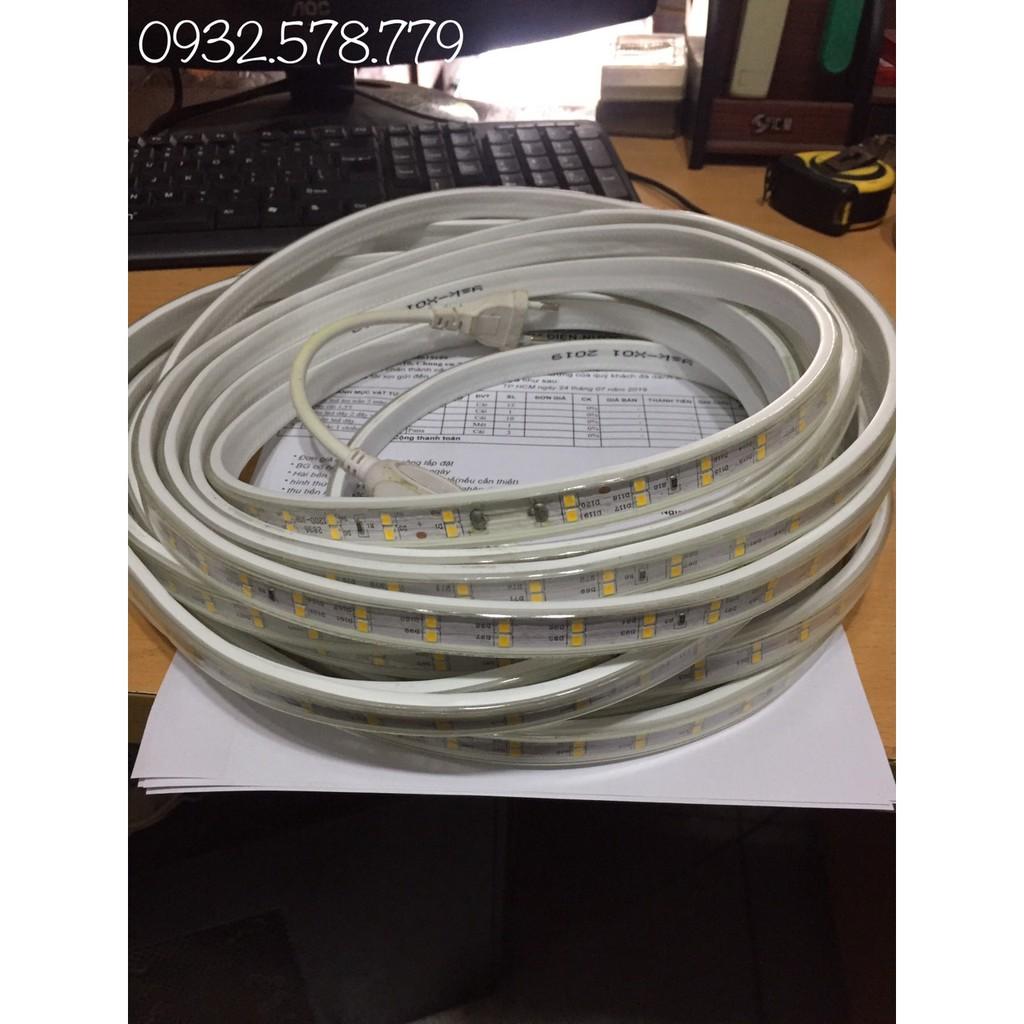 ĐÈN LED DÂY ĐÔI 2835 COMBO 10M + 1 NGUỒN - 2 HÀNG LED - IP65 Chịu nước