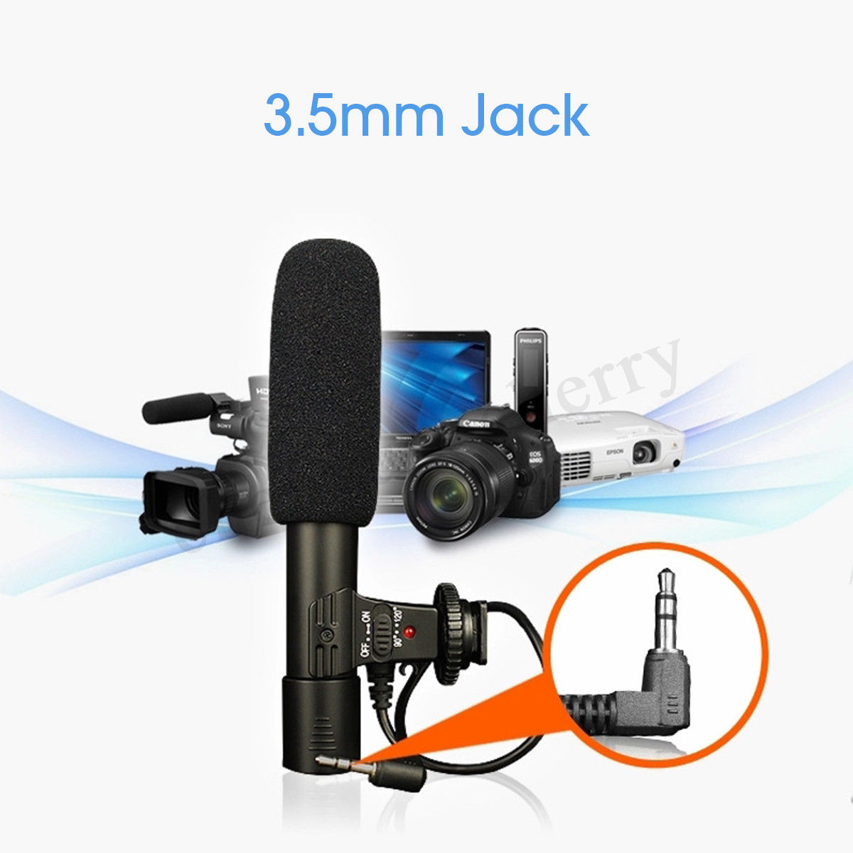 ROGTZ Microphone MIC-01 Dùng Cho Máy Ảnh Canon,Nikon - Hàng Nhập Khẩu