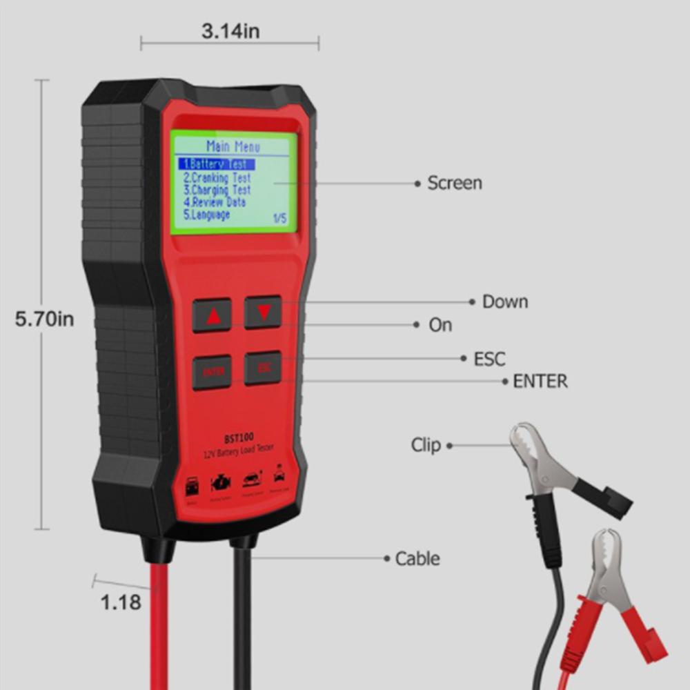 Bộ Kiểm Tra Tích Điện Tự Động Bst100 12V Bộ Kiểm Tra Tự Động Lưu Trữ Tự Động Bộ Kiểm Tra Di Động