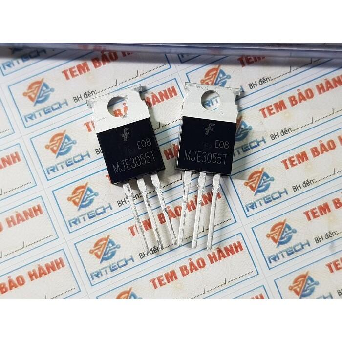 combo 10 con MJE3055T, MJE3055, 3055 Transistor NPN 60V/10A TO-220C - hàng chính hãng