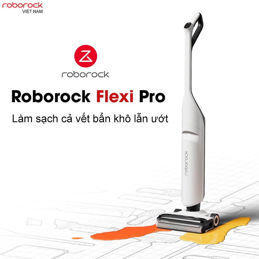 Máy hút bụi lau nhà Roborock Flexi Pro – Hàng Chính Hãng
