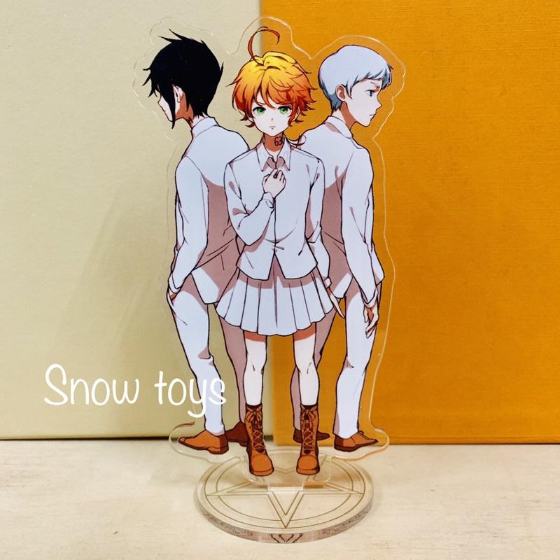 Mô Hình Tượng Standee Acrylic Mica - Miền đất hứa The Promised Neverland - Normal Emma Ray Isabella - 16cm
