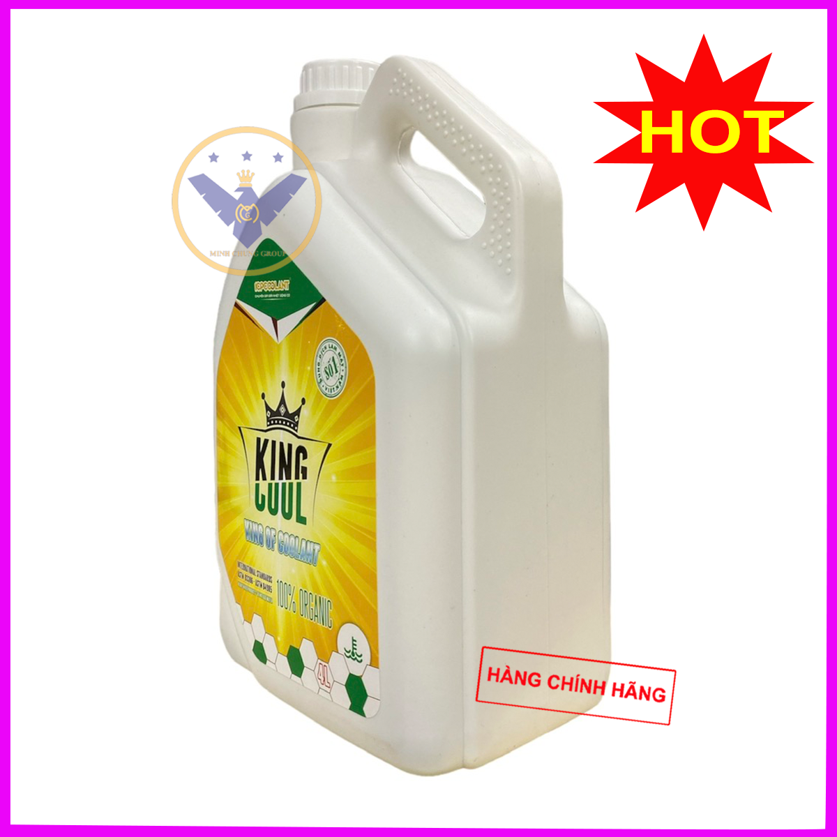 COMBO 2 Nước làm mát xe ô tô KINGCOOL SUPER can 4L