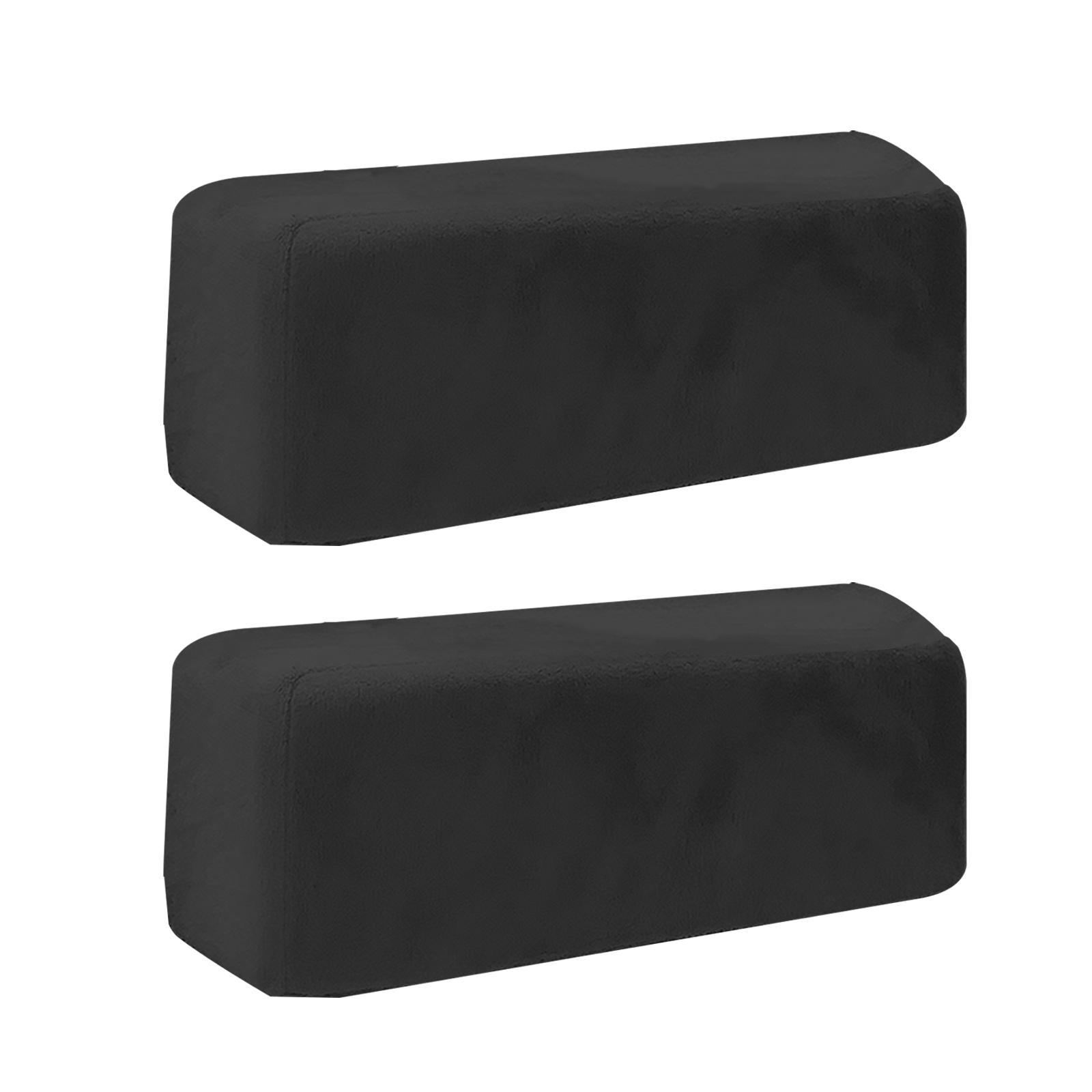 Pair Arm rest Cushion Removable Thick Anti Slip for Gaming Chair Black