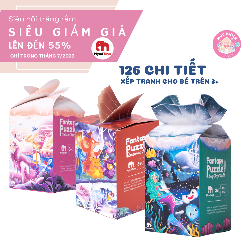 Đồ Chơi Xếp Hình Myndtoys Fantasy Puzzle - Unicorn Dance Dành Cho Bé Gái