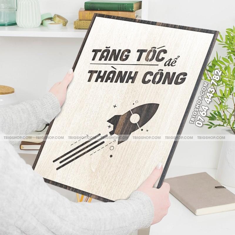 Tranh tạo động lực văn phòng - nội dung &quot;Tăng tốc để thành công