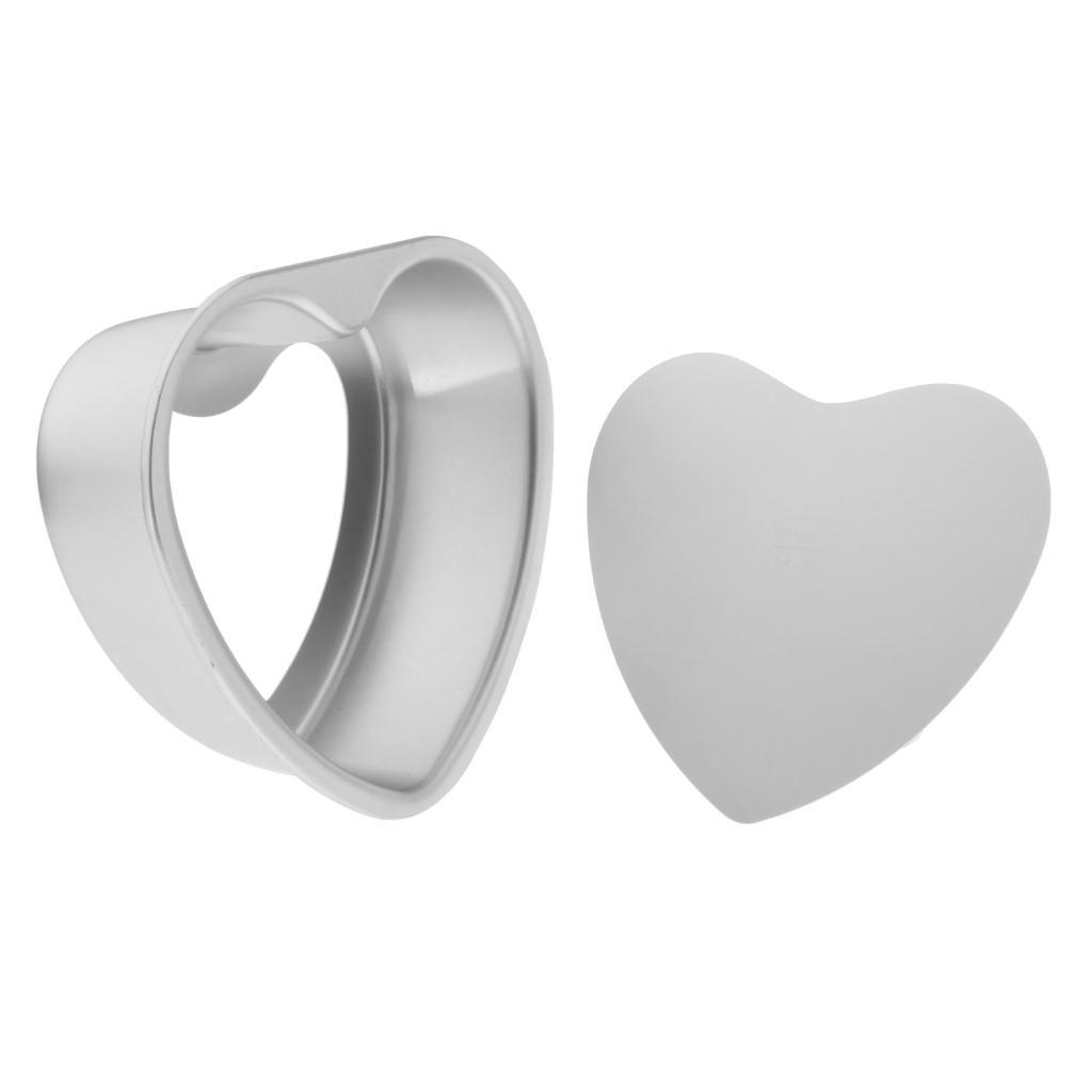 Heart Shaped Cake Pan with Removable Bottom Aluminum Wedding Baking Cake Tin Pan
