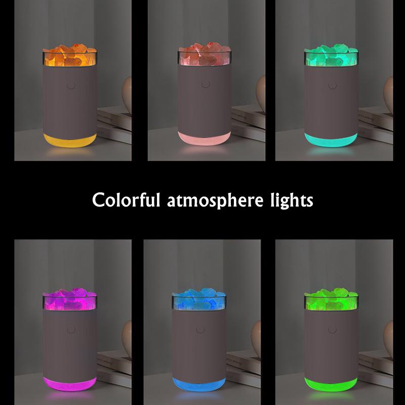 260ML Tinh Thể Đá Máy Tạo Độ Ẩm Không Khí USB Tinh Máy Khuếch Tán Tinh Dầu Siêu Âm Thanh Mát Phun Sương Tạo Đầu Đốt Vape Umidificador Cho Gia Đình