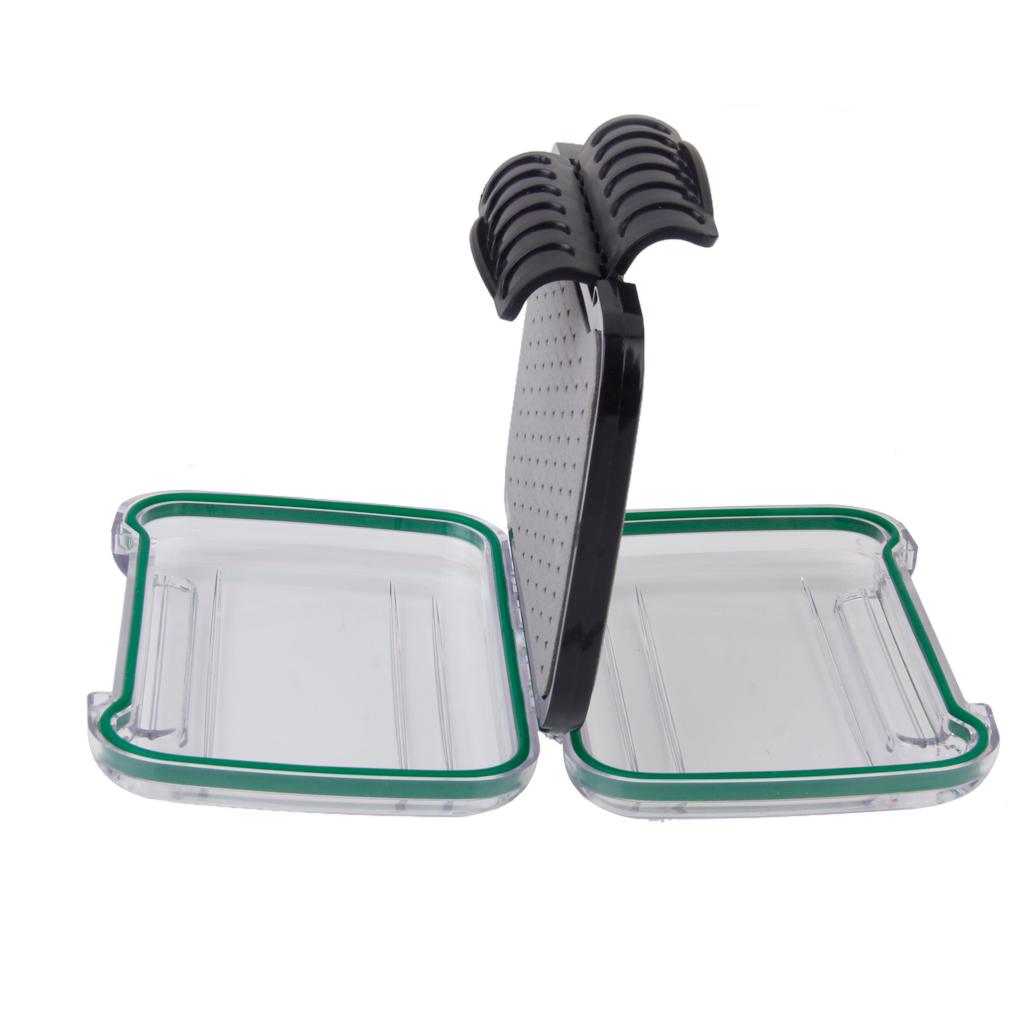 2-Side Waterproof Fishing Fly Box Tackle Lure Baits Storage Case Box